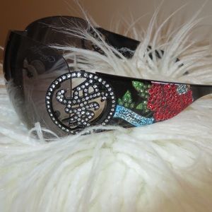 Ed  hardy crystal sunglasses